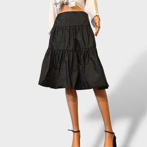 🖤Y2K Elegant Black Tiered Skirt